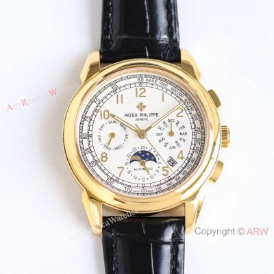 TW Factory Swiss Patek Philippe Complications 9100 Yellow Gold Watches